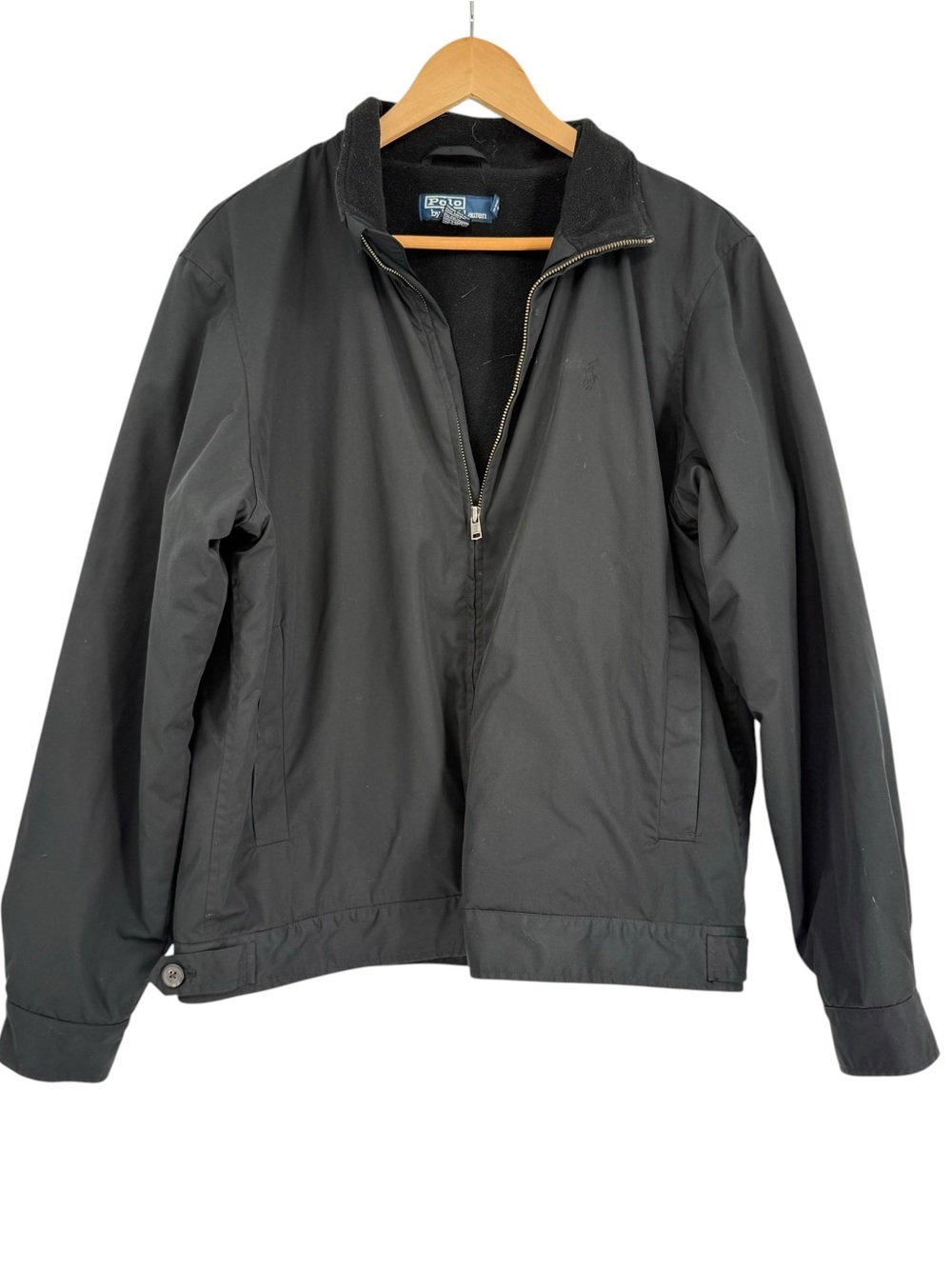 Polo Ralph Lauren Fleece Lined Softshell Jacket Men’s Size M Black Collar